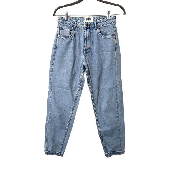 ZARA TRF Mom Fit High Rise Ankle Denim Sz 2 - Picture 2 of 5